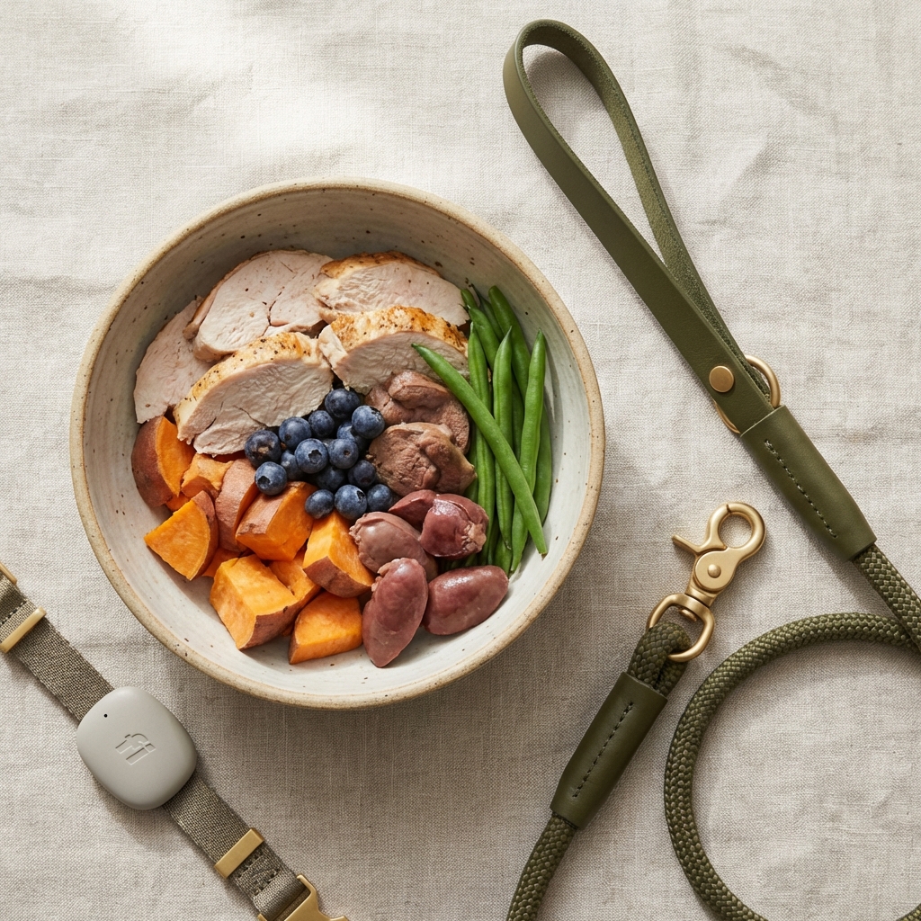 Healthy dog food lifestyle